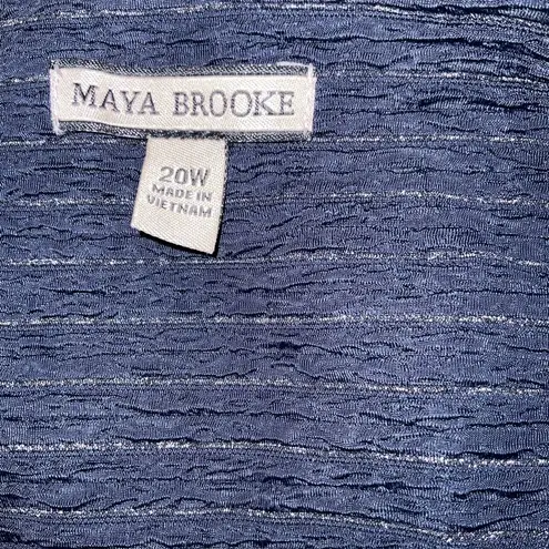 Pearl Beaded Accent, Navy Blue Blazer Size 20W