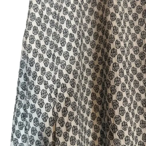 WAYF Black & White Floral Lightweight Layered Lined Mini Skirt Women Sz L