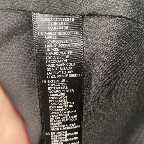 Twenty One Dress Womens Large Black Floral Rosette Empire Waist Strap Cocktail