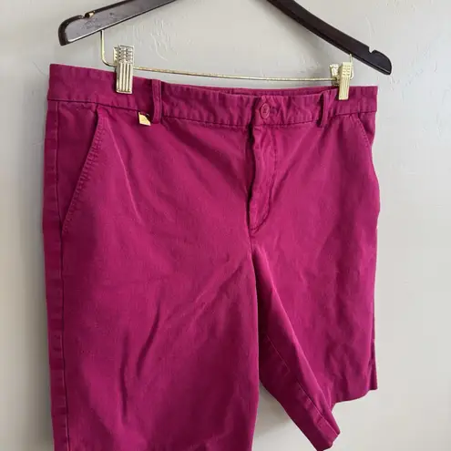 Lauren Ralph Lauren Women’s Bermuda Shorts Magenta Pink Size 12, 10” Inseam