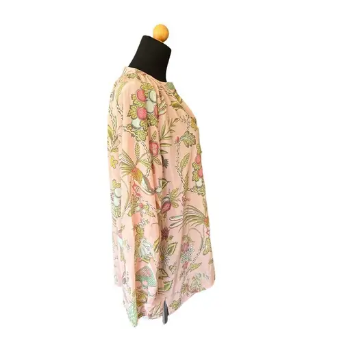 Spartina 449 NWT Cora Silk Blouse Sugar Mill Peacock Pink Size XXL MSRP: $168