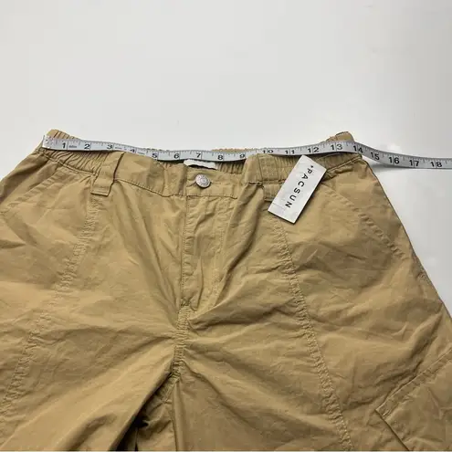 PacSun  Low Rise Puddle Khaki Tan Womens‎ Size Medium Pant Cargo Relaxed NEW