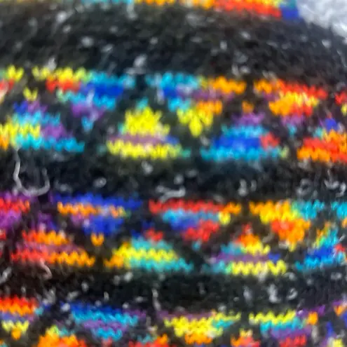 Aztec Patterned Open Cardigan S/M Pale Gray Black and Southwestern Color Block Size M