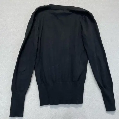 Say What? Black Scoop Neck Sweater Size XL 90s Y2K