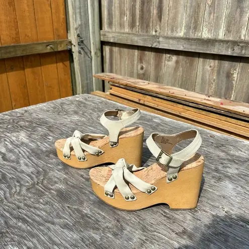 Kork-Ease - Korks‎ Women's Dawson Wedge Platform Sandals Off White Size 8