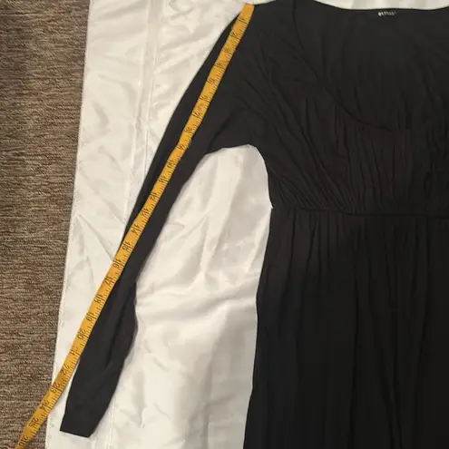 LA Made Black dress with ruffle detail size small