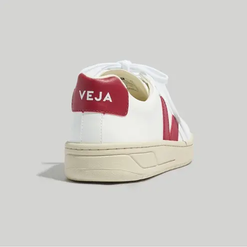 VEJA Madewell + Vegan Leather Urca Sneakers in White Marsala