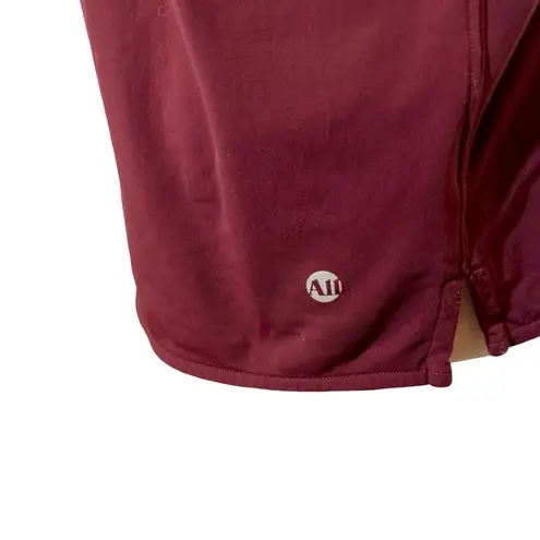 Bandier All Access Unison 1/4 Zip Up Long Sleeve Pullover in Port Royale Red Size M