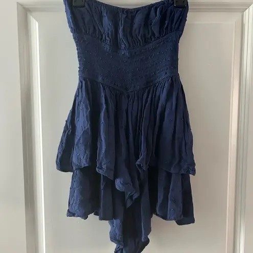 Sky to Moon  romper, Size S, Color Navy. Good condition.