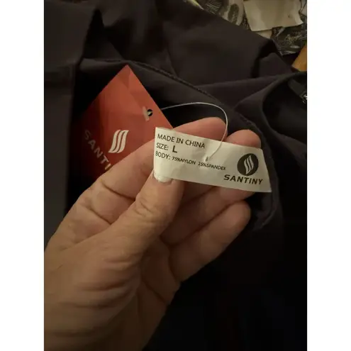 Santiny Equestrian Pants Womens Large Grey Stretch Breeches Cowgirl Western Gray