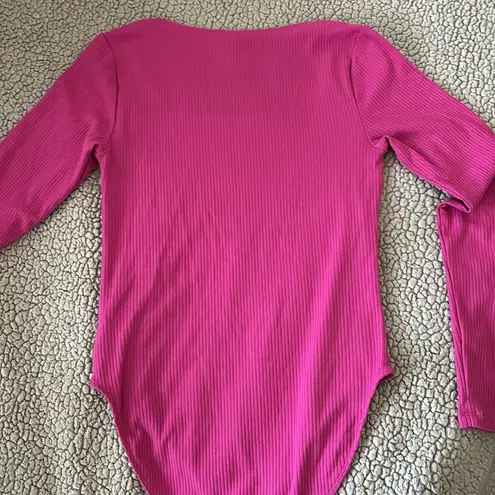 Old Navy Women’s Pink Long Sleeve Bodysuit