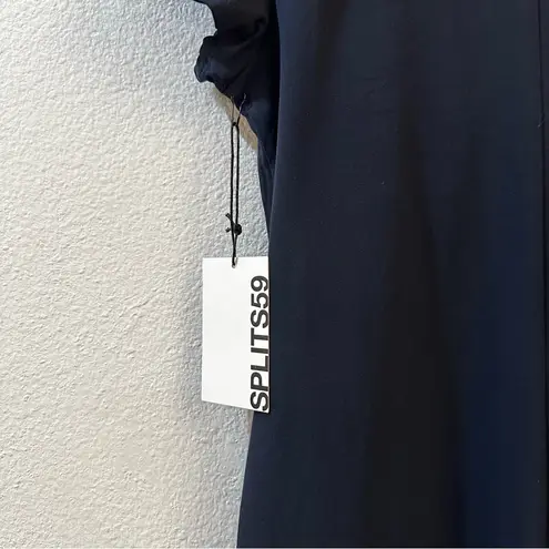 Splits59 Polo Airweight Mini Polo Dress Country Club Preppy Athleisure Indigo Sm Blue