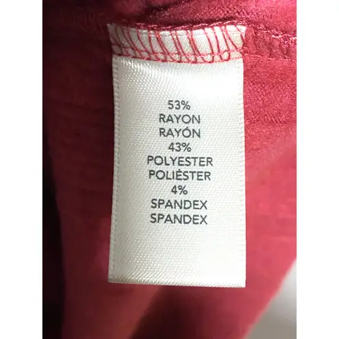 BKE Raw Edge Ribbed Tank Top Womens S V Neck Earth Red Y2K Summer Boho Vamp