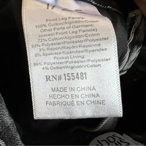 Simple Society Washed Black High Rise Mom Raw Hem Denim Jeans