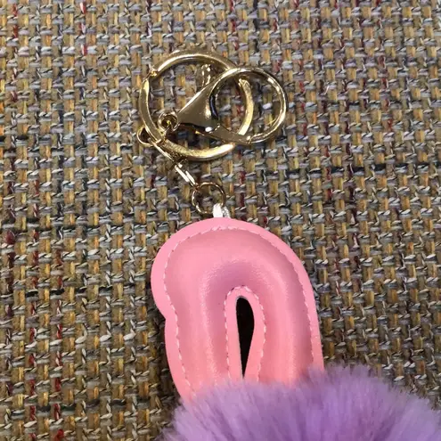 Flamingo Pom Pom Hangtag Pocket Book Purse Bag Decoration Keychain