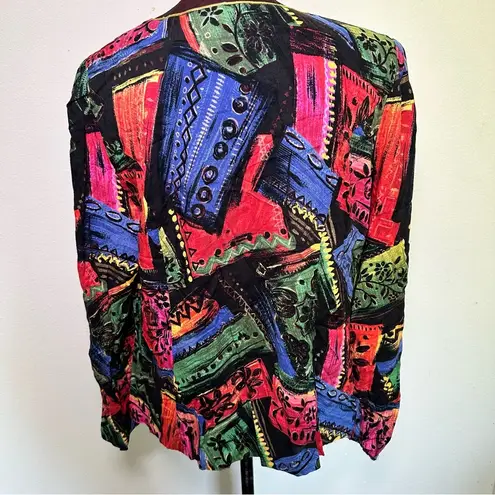 Jessica Howard Vintage Artistic Lightweight Blazer 16