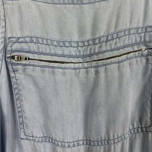 Billy T Women's XS Everyday Overalls Light Blue Lyocell Jumper Adjustable Strap