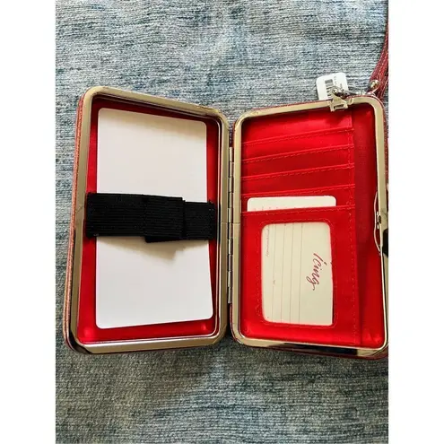 Icing Red Glitter Naughty Is The New Nice Smart Phone Wristlet