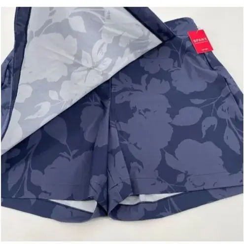 Spanx NEW  Sunshine Skort Navy Blue 6" Inches Shorts Golf Tennis Pickleball Large