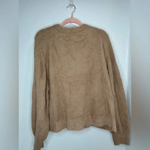 Aerie  Flurry Crew Tan Sweater