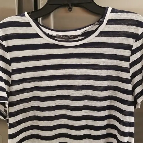 Michael Stars 💕💕 Short Sleeve Striped T-Shirt ~ Black & White Stripes Small