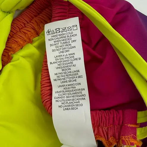 La Blanca Bikini Top Size 6 Setting Sun Tassel Ombre Multi Swim NWT String Pool