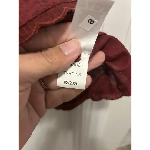 New Y2K Aeropostale Red Babydoll Ruffled Spaghetti Strap Dress Size Small Flirty