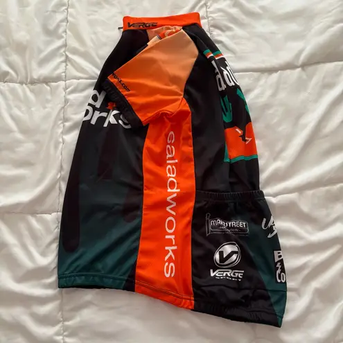 Verge Sport Women’s Cycling Jersey – Saladworks Team – Size L Orange Size L