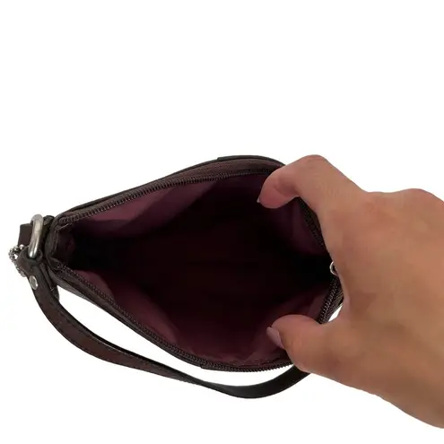 Coach  Brown Leather Wristlet Wallet - Image 4