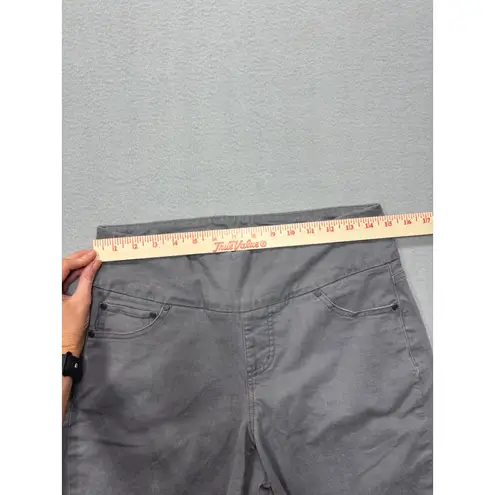 Jag jeans JAG Jeans Gray Size 8P High Rise Straight Crop Pull On Gray Denim Womens Petite