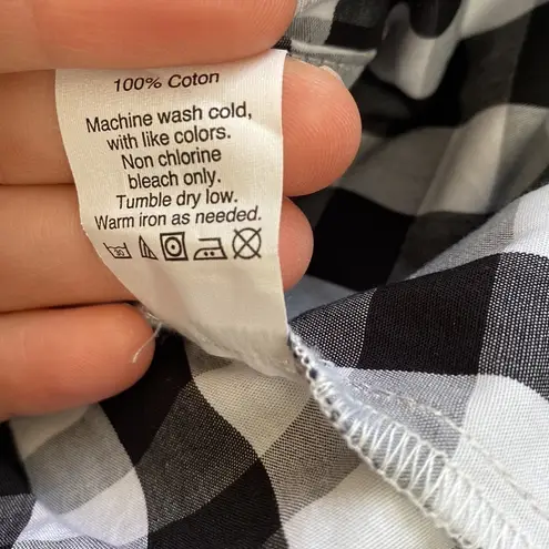 J. Crew Factory midi gingham skirt with fabulous bow. Black Size 0