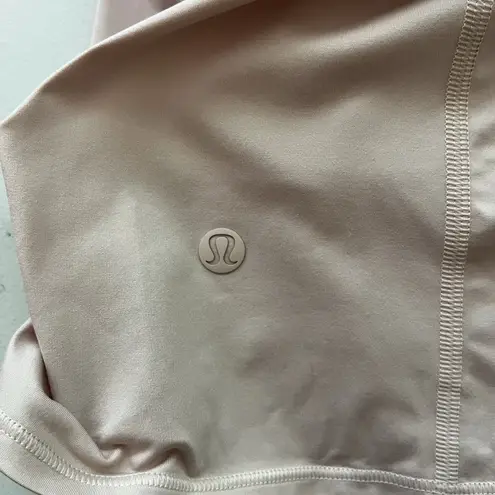 Lululemon All Tied Up Tank Open Back Workout Top Pink Blush Size 6