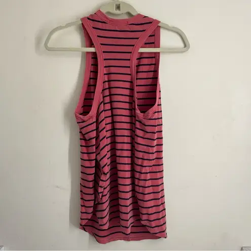 Stateside Anthropologie Striped Racerback Tank Pink size S