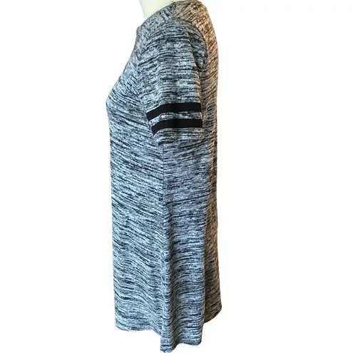 Bobeau Black & Gray Thin Sweater Knit Dress ~ Women's Size MEDIUM