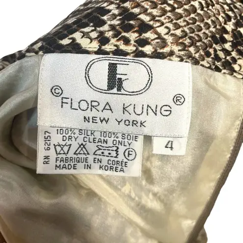 Flora Kung New York Vintage Snakeskin Printed 2