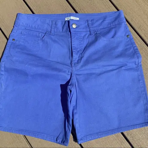 Riders By Lee Denim Shorts Bright Blue Riders Lee Bermuda Mid Rise Short Womens 12