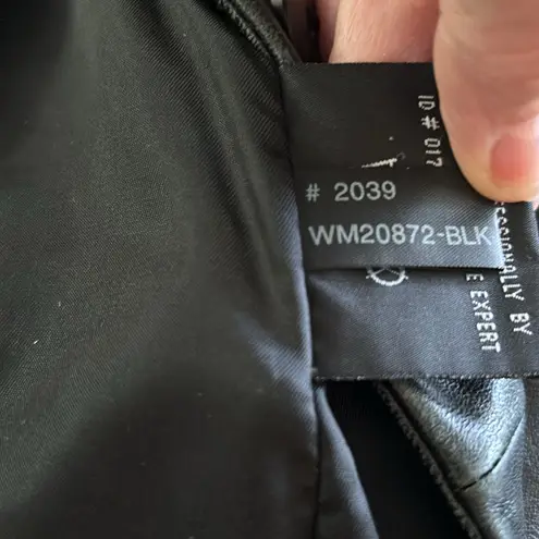 VTG Colebrook Longline Trench Coat Button Up
Leather Jacket Sz M Pockets Black Size M - Image 8