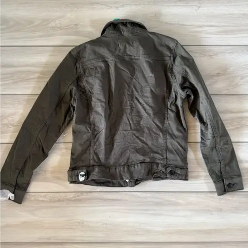 PROSPERITY Jolene Stretch Denim Jacket Olive Medium NWT STITCH FIX Green