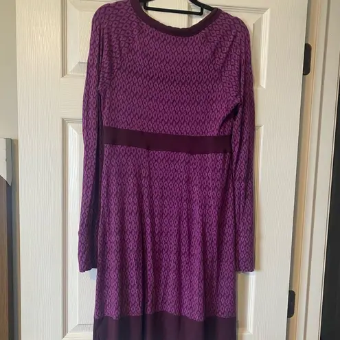 Athleta  Surplice Faux Wrap Dress Jersey Knit‎ Size S
