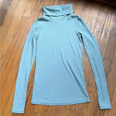 Free people fp movement second skin ribbed turtleneck Blue