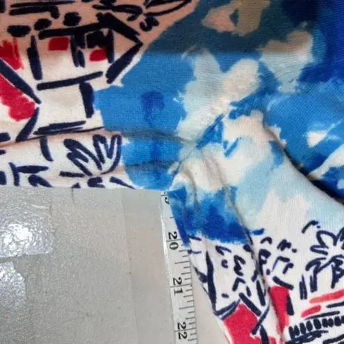 Christopher & Banks Christopher & Banks Women's Sailboat Beach Cardigan Sweater Blue Medium Coastal