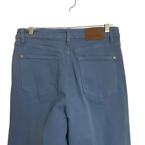 Judy Blue Los Angeles Denim Crop Pants Frayed Hem Blue Jeans