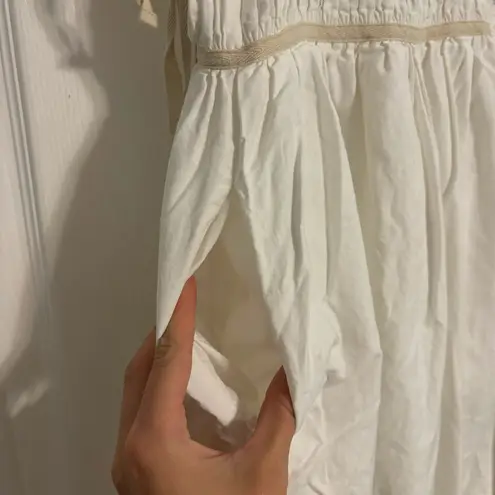 Sofie The Label White Tie Side Midi Dress