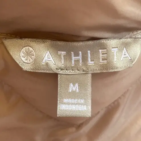 Athleta Banner Peak Down Vest Light Pink Rose Gold Women's Size Medium