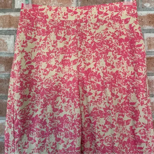 Lucy Paris Kinsey Pink Cream 100% Cotton Ankle Pants Women’s Small