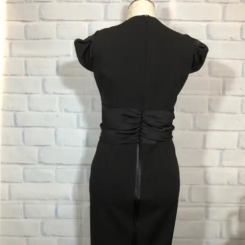 Irene Van Ryb Black Cocktail Dress with Bow Sz. 42 (US 6)