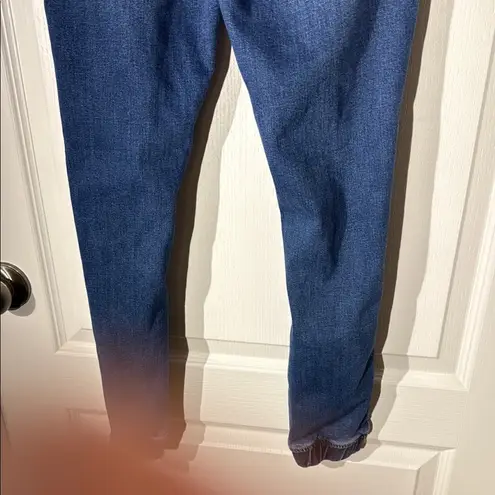 Blue Distressed Jogger Jeans By Rachel Roy Size 8