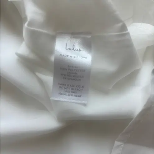 Lulu's White and Yellow Tiered Flowy Floral Short Mini Skirt Sz XS