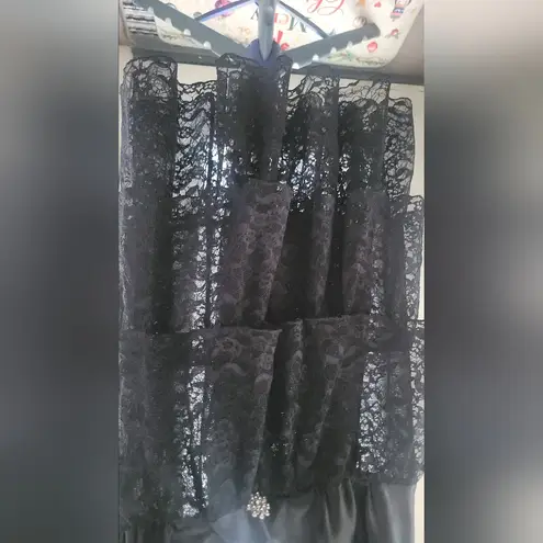 Cacique Country Black Lace Babydoll Chemise Lingerie Women’s 18/20