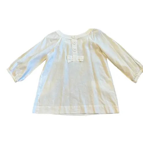 Sandro Paris Linen Blend Oversized Blouse Shirt Top White Size Small Women's